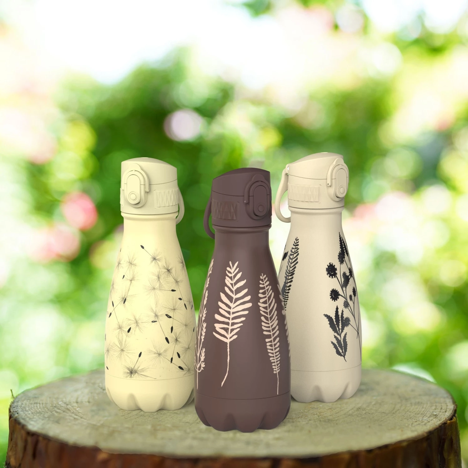 Ion8 Leak Proof Water Bottle, Vacuum Insulated, Tuberose Meadow Floral, 280ml Water Bottles 8 Ion8 Leak Proof Water Bottle, Vacuum Insulated, Tuberose Meadow Floral, 280ml Water Bottles