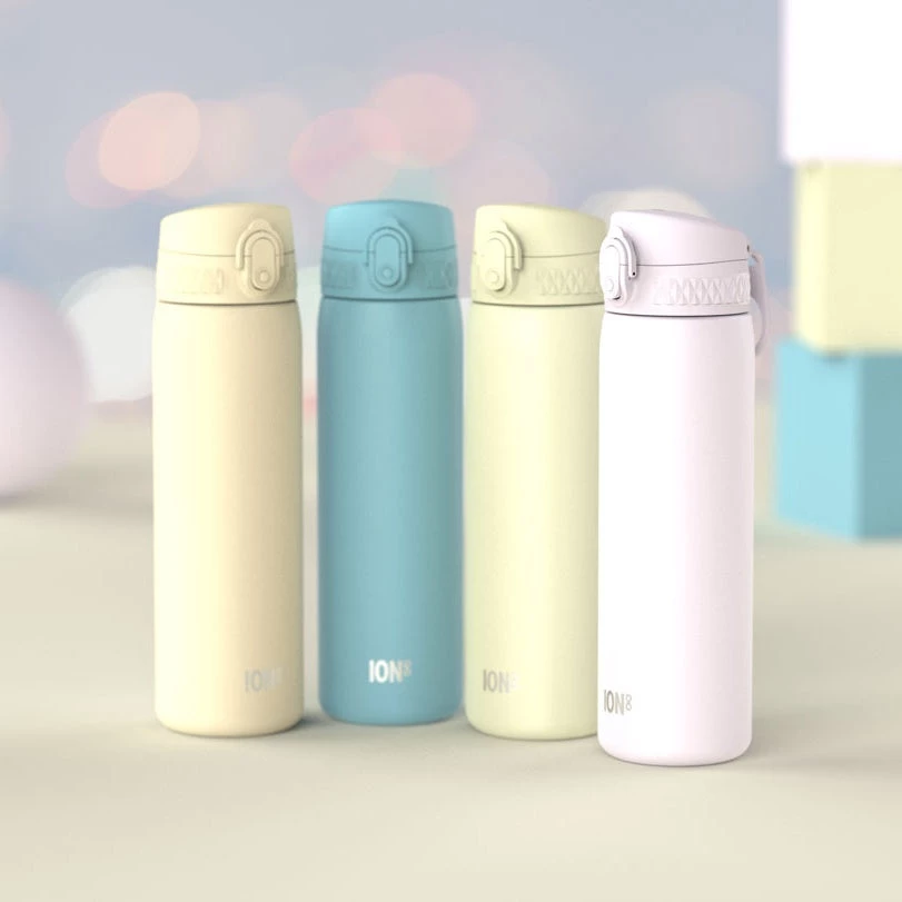 Ion8 Leak Proof Slim Water Bottle, Stainless Steel, Eco Shoot, 600ml (20oz) 8 Ion8 Leak Proof Slim Water Bottle, Stainless Steel, Eco Shoot, 600ml (20oz)