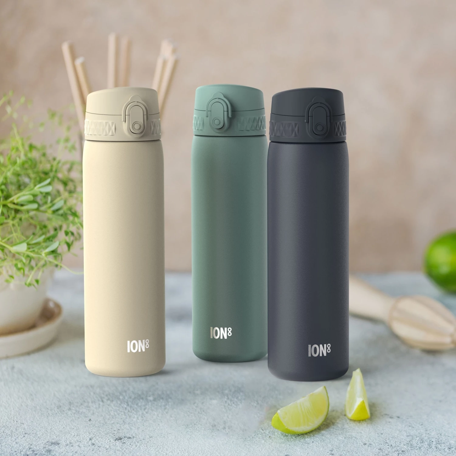 Ion8 Leak Proof Slim Water Bottle, Vacuum Insulated, Ash Navy, 500ml (17oz) 9 Ion8 Leak Proof Slim Water Bottle, Vacuum Insulated, Ash Navy, 500ml (17oz)