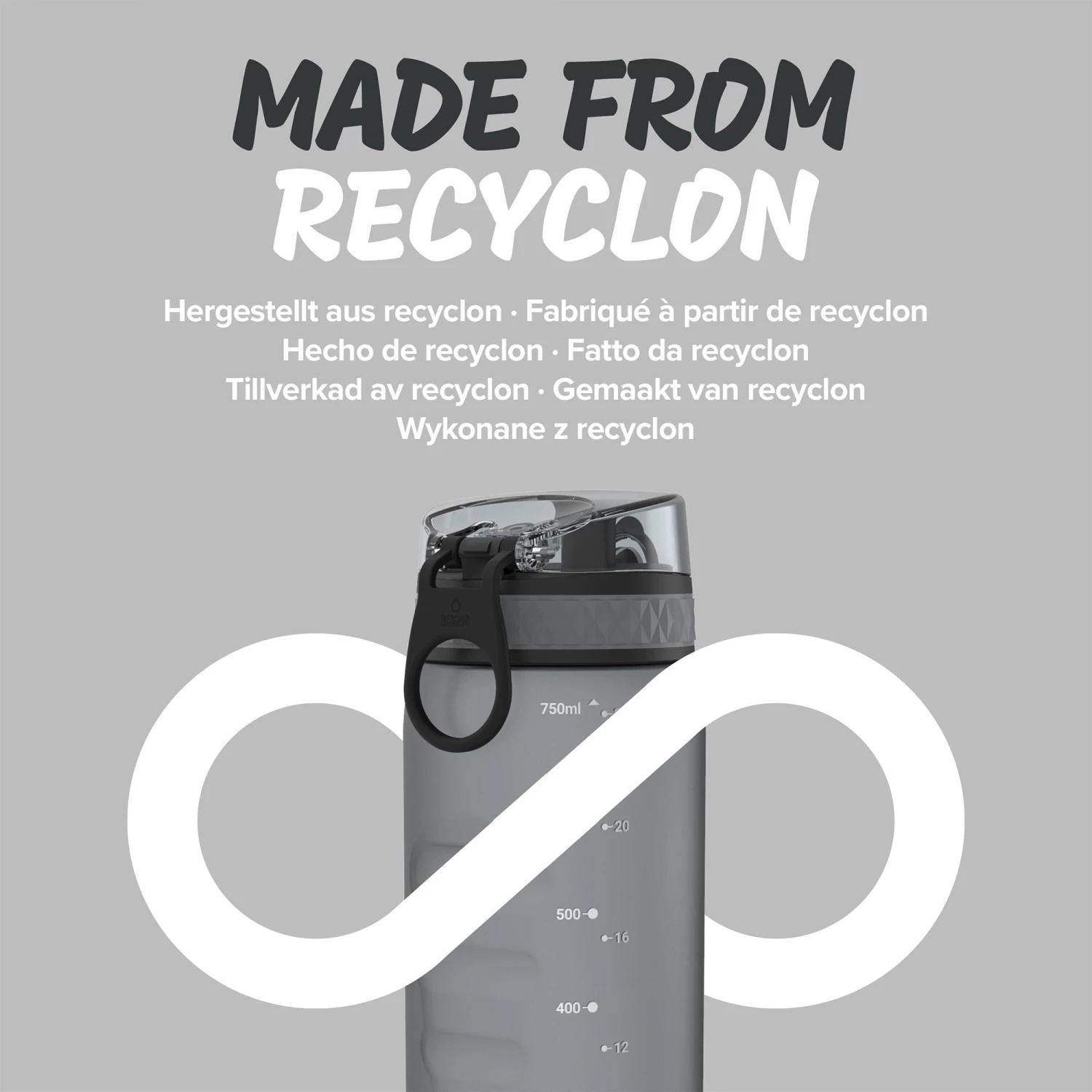 Water Bottles Ion8 Leak Proof Cycling Water Bottle, BPA Free, Grey, 750ml 5 Water Bottles Ion8 Leak Proof Cycling Water Bottle, BPA Free, Grey, 750ml