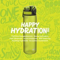 Ion8 Leak Proof Slim Water Bottle, BPA Free, Green, 600ml