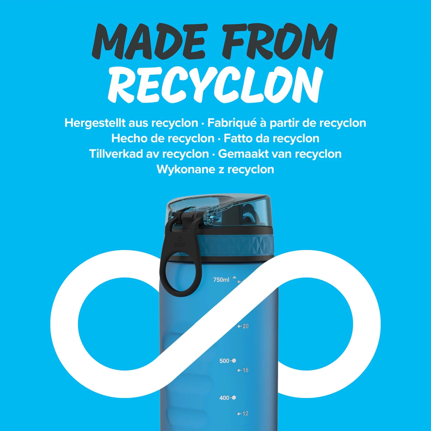 Ion8 Leak Proof Cycling Water Bottle, BPA Free, Blue, 750ml Water Bottles 5 Ion8 Leak Proof Cycling Water Bottle, BPA Free, Blue, 750ml Water Bottles