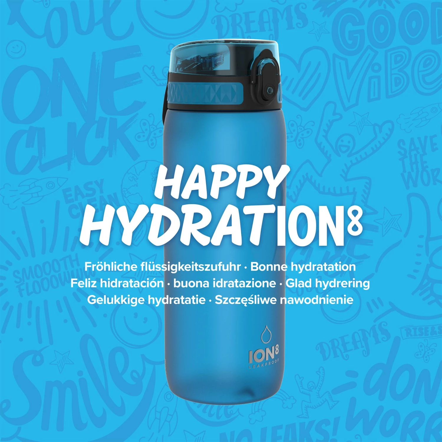 Ion8 Leak Proof Cycling Water Bottle, BPA Free, Blue, 750ml Water Bottles 7 Ion8 Leak Proof Cycling Water Bottle, BPA Free, Blue, 750ml Water Bottles