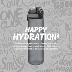 Water Bottles Ion8 Leak Proof Slim Water Bottle, BPA Free, Grey, 600ml 13 Water Bottles Ion8 Leak Proof Slim Water Bottle, BPA Free, Grey, 600ml