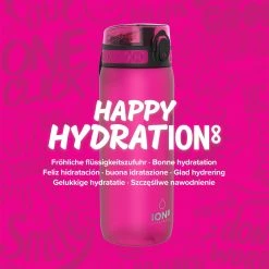 Water Bottles Ion8 Leak Proof Cycling Water Bottle, BPA Free, Pink, 750ml