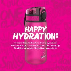 Water Bottles Ion8 Leak Proof Kids' Water Bottle, BPA Free, Pink, 400ml 13 Water Bottles Ion8 Leak Proof Kids' Water Bottle, BPA Free, Pink, 400ml