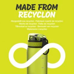 Ion8 Leak Proof Kids' Water Bottle, BPA Free, Green, 400ml Water Bottles