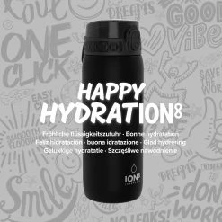 Water Bottles Ion8 Leak Proof Cycling Water Bottle, BPA Free, Black, 750ml
