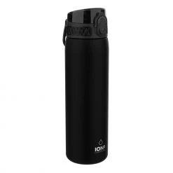 Ion8 Leak Proof Slim Water Bottle, BPA Free, Black, 600ml Water Bottles