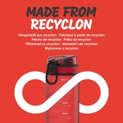 Ion8 Leak Proof Cycling Water Bottle, BPA Free, Red, 750ml Water Bottles