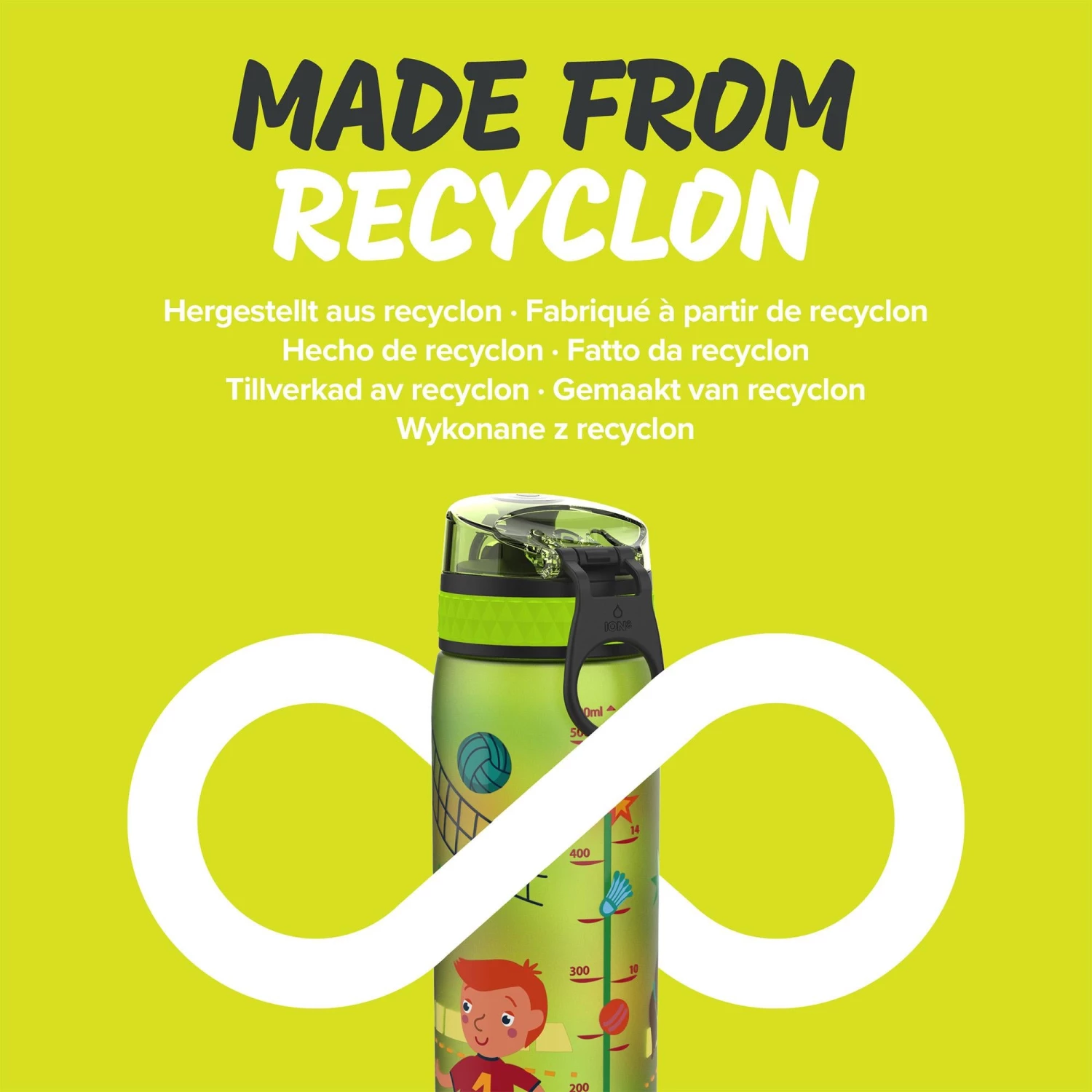 Ion8 Leak Proof Slim Water Bottle, BPA Free, Sports, 600ml 5 Ion8 Leak Proof Slim Water Bottle, BPA Free, Sports, 600ml