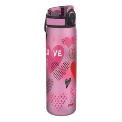 Ion8 Leak Proof Slim Water Bottle, BPA Free, Hearts, 600ml Water Bottles