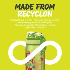 Ion8 Leak Proof Kids' Water Bottle, BPA Free, Monkeys, 400ml