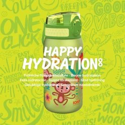 Ion8 Leak Proof Kids' Water Bottle, BPA Free, Monkeys, 400ml