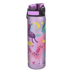 Ion8 Leak Proof Slim Water Bottle, Unicorns, 600ml