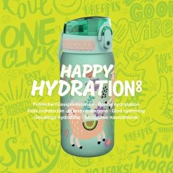 Ion8 Leak Proof Kids' Water Bottle, BPA Free, Llamas, 400ml Water Bottles