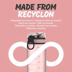 Water Bottles Ion8 Leak Proof 1 Litre Sports Water Bottle, BPA Free, Rose Quartz, 1100ml 11 Water Bottles Ion8 Leak Proof 1 Litre Sports Water Bottle, BPA Free, Rose Quartz, 1100ml