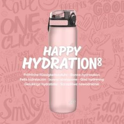 Water Bottles Ion8 Leak Proof 1 Litre Sports Water Bottle, BPA Free, Rose Quartz, 1100ml 13 Water Bottles Ion8 Leak Proof 1 Litre Sports Water Bottle, BPA Free, Rose Quartz, 1100ml