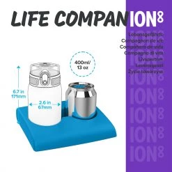 Ion8 Leak Proof Kids' Water Bottle, BPA Free, Unicorns, 400ml