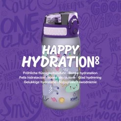 Ion8 Leak Proof Kids' Water Bottle, BPA Free, Unicorns, 400ml