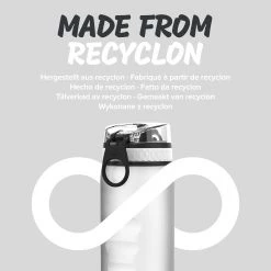 Ion8 Leak Proof 1 Litre Water Bottle With Times To Drink, BPA Free, Motivator, 1100ml Water Bottles