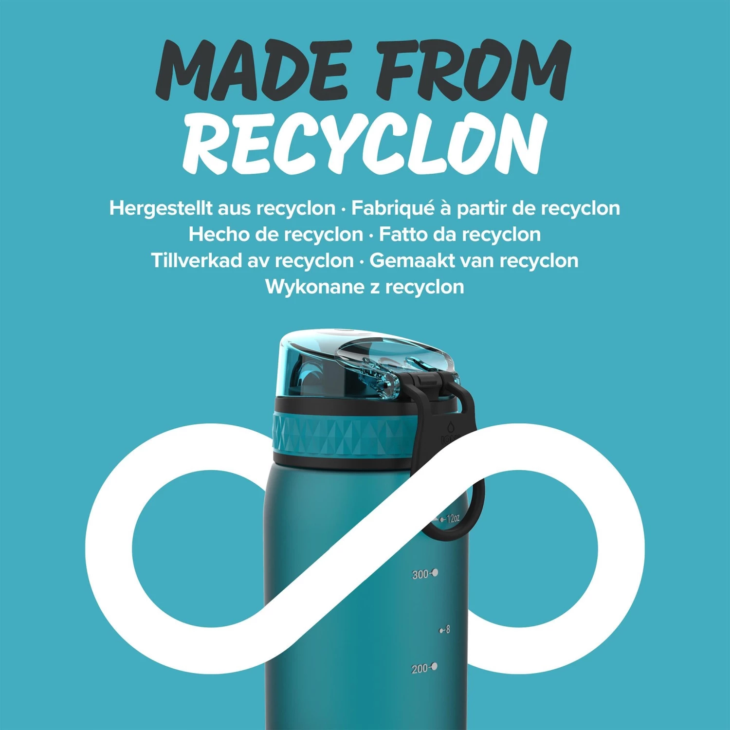 Ion8 Leak Proof Kids' Water Bottle, BPA Free, Aqua, 400ml 5 Ion8 Leak Proof Kids' Water Bottle, BPA Free, Aqua, 400ml