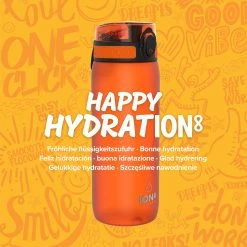Ion8 Leak Proof Cycling Water Bottle, BPA Free, Orange, 750ml