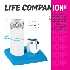 Water Bottles Ion8 Leak Proof Steel Water Bottle, Vacuum Insulated, Sapphire Blue, 500ml