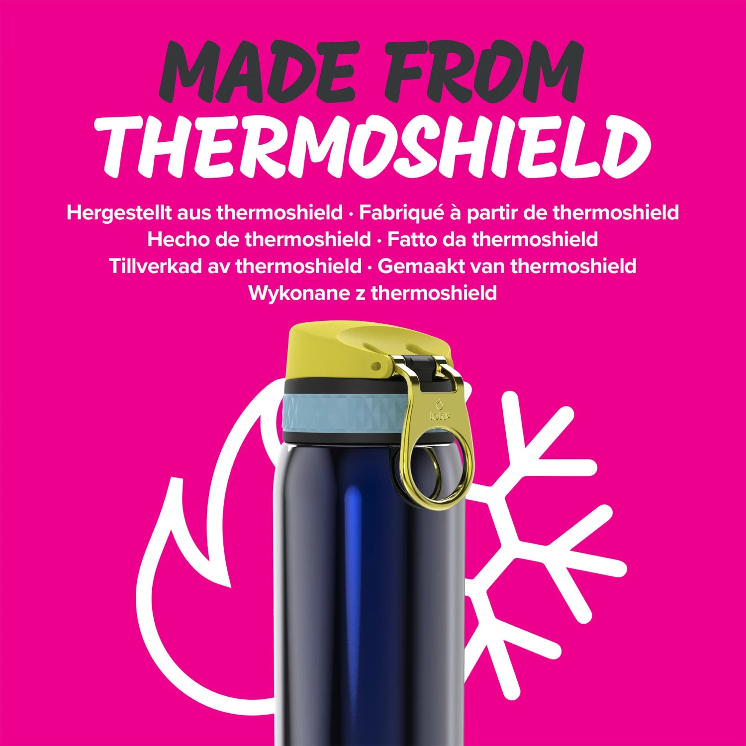 Ion8 Leak Proof Steel Water Bottle, Vacuum Insulated, Sapphire Blue, 320ml Water Bottles 5 Ion8 Leak Proof Steel Water Bottle, Vacuum Insulated, Sapphire Blue, 320ml Water Bottles