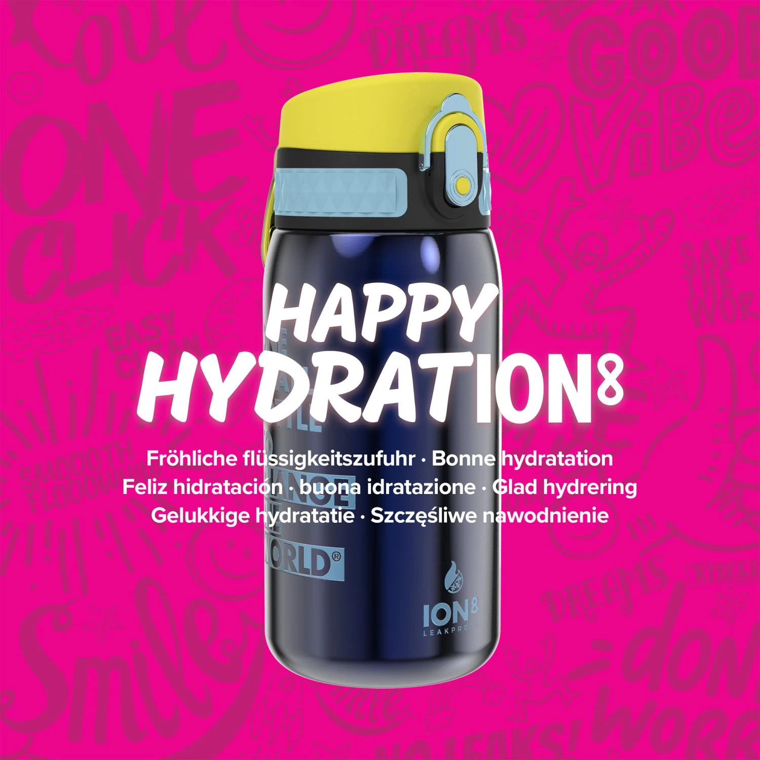 Ion8 Leak Proof Steel Water Bottle, Vacuum Insulated, Sapphire Blue, 320ml Water Bottles 7 Ion8 Leak Proof Steel Water Bottle, Vacuum Insulated, Sapphire Blue, 320ml Water Bottles