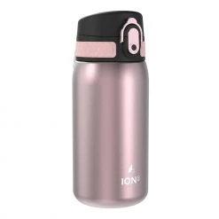 Ion8 Leak Proof Steel Water Bottle, Vacuum Insulated, Rose, 320ml Water Bottles