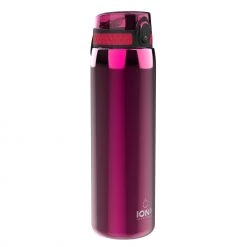 Ion8 Leak Proof 1 Litre Sports Water Bottle, Stainless Steel, Pink, 1200ml Water Bottles