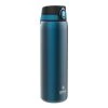 Ion8 Leak Proof 1 Litre Steel Water Bottle, Vacuum Insulated, Blue Water Bottles