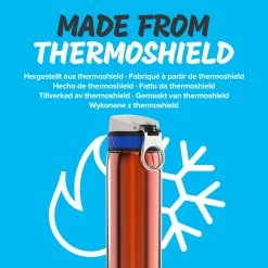 Water Bottles Ion8 Leak Proof Steel Water Bottle, Vacuum Insulated, Sunset Orange, 500ml