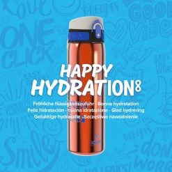 Water Bottles Ion8 Leak Proof Steel Water Bottle, Vacuum Insulated, Sunset Orange, 500ml