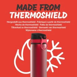 Water Bottles Ion8 Leak Proof Steel Water Bottle, Vacuum Insulated, Red, 500ml