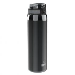 Ion8 Leak Proof 1 Litre Sports Water Bottle, Stainless Steel, Grey, 1200ml