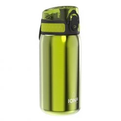 Water Bottles Ion8 Leak Proof Kids' Water Bottle, Stainless Steel, Green, 400ml