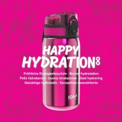 Ion8 Leak Proof Kids' Water Bottle, Stainless Steel, Pink, 400ml Water Bottles 13 Ion8 Leak Proof Kids' Water Bottle, Stainless Steel, Pink, 400ml Water Bottles