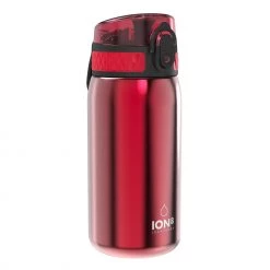 Water Bottles Ion8 Leak Proof Kids' Water Bottle, Stainless Steel, Red, 400ml