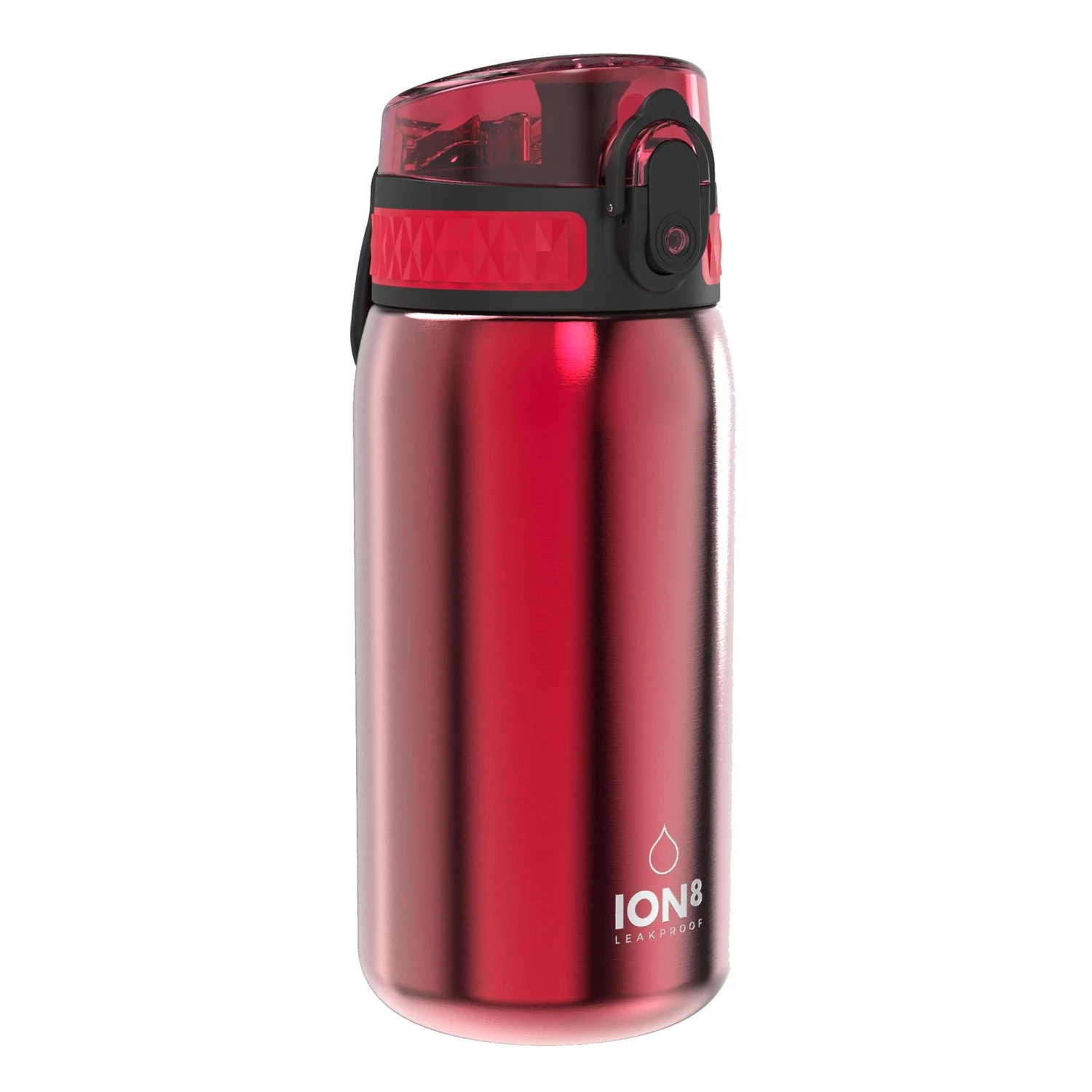 Water Bottles Ion8 Leak Proof Kids' Water Bottle, Stainless Steel, Red, 400ml 1 Water Bottles Ion8 Leak Proof Kids' Water Bottle, Stainless Steel, Red, 400ml