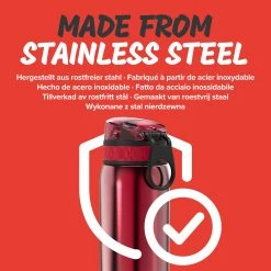 Water Bottles Ion8 Leak Proof Kids' Water Bottle, Stainless Steel, Red, 400ml 11 Water Bottles Ion8 Leak Proof Kids' Water Bottle, Stainless Steel, Red, 400ml