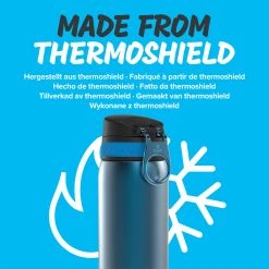 Ion8 Leak Proof Steel Water Bottle, Vacuum Insulated, Blue, 320ml