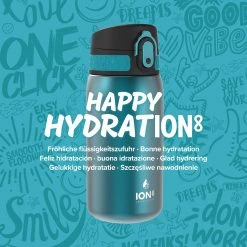 Ion8 Leak Proof Steel Water Bottle, Vacuum Insulated, Aqua, 320ml Water Bottles 13 Ion8 Leak Proof Steel Water Bottle, Vacuum Insulated, Aqua, 320ml Water Bottles