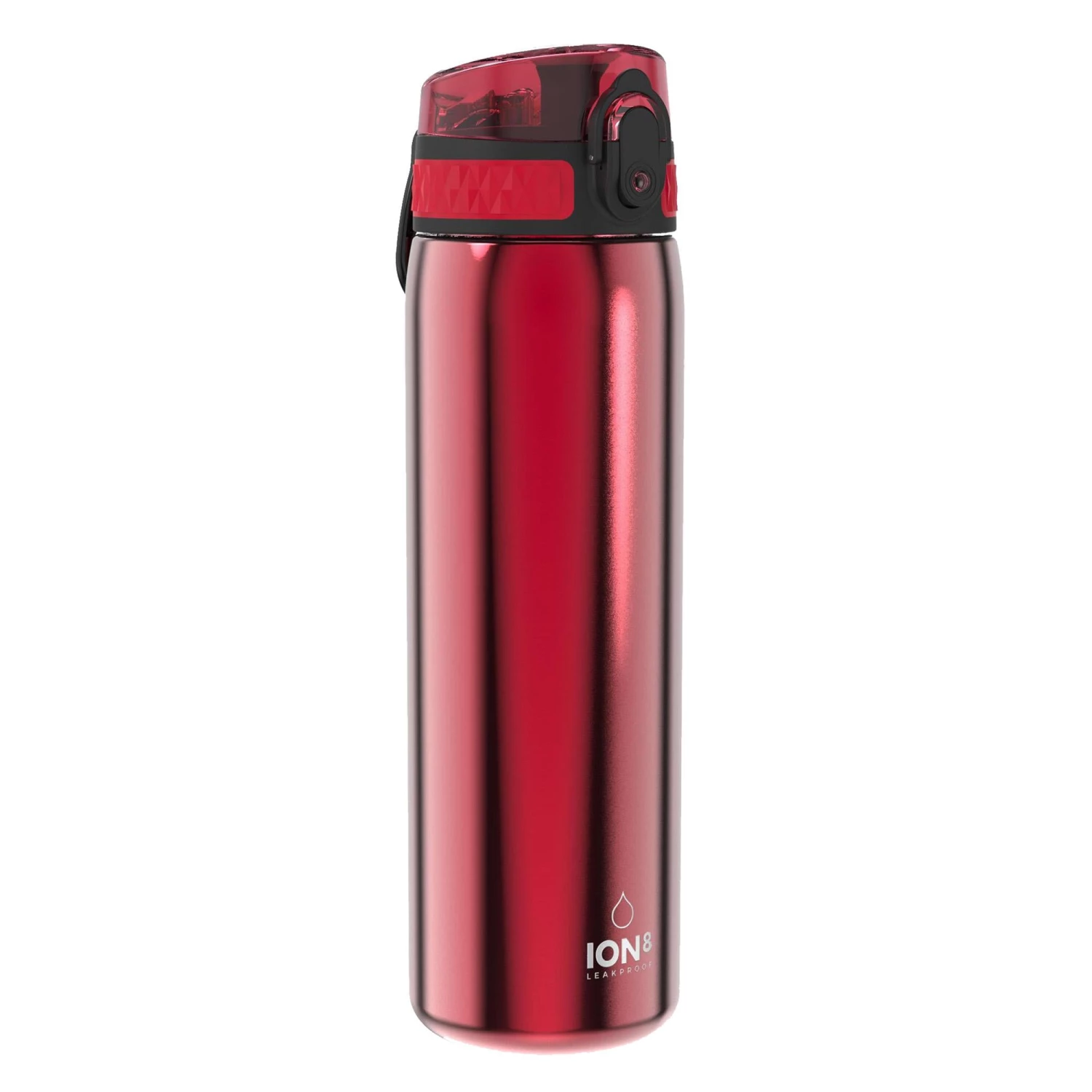 Water Bottles Ion8 Leak Proof Slim Water Bottle, Stainless Steel, Red, 600ml 1 Water Bottles Ion8 Leak Proof Slim Water Bottle, Stainless Steel, Red, 600ml