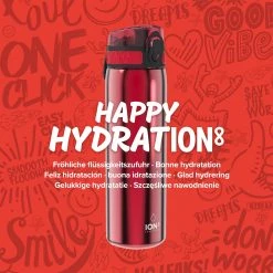 Water Bottles Ion8 Leak Proof Slim Water Bottle, Stainless Steel, Red, 600ml 13 Water Bottles Ion8 Leak Proof Slim Water Bottle, Stainless Steel, Red, 600ml