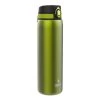 Ion8 Leak Proof 1 Litre Steel Water Bottle, Vacuum Insulated, Green Water Bottles
