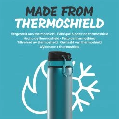 Water Bottles Ion8 Leak Proof Steel Water Bottle, Vacuum Insulated, Aqua, 500ml