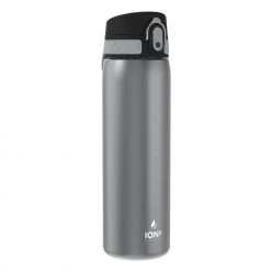 Ion8 Leak Proof Steel Water Bottle, Vacuum Insulated, Grey, 500ml