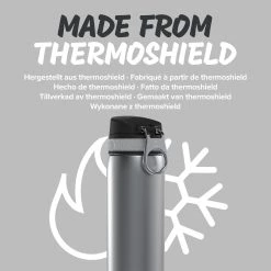 Ion8 Leak Proof Steel Water Bottle, Vacuum Insulated, Grey, 500ml